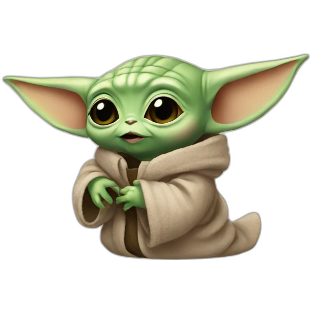baby yoda let me love you duck emoji