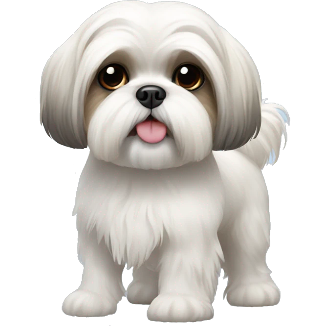 White shih tzu emoji
