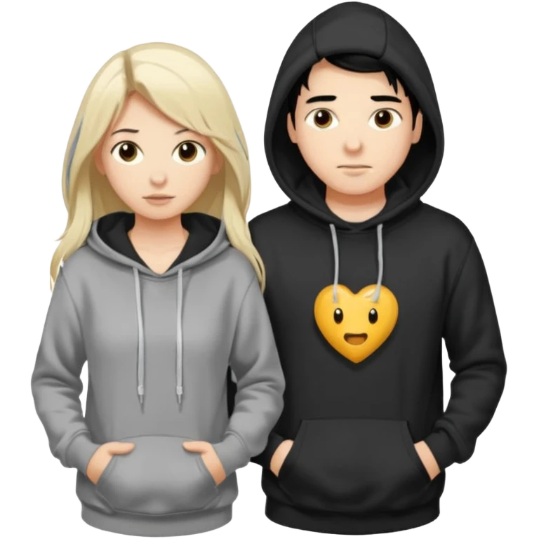 I want it to be this emote 🙍‍♂️
of a guy with black hair and a black sweatshirt with the word "sperma" written in white in the middle. Behind him, there's a pretty blonde with long hair, pulling the string on the first person's hoodie. The girl is wearing a gray sweatshirt. emoji