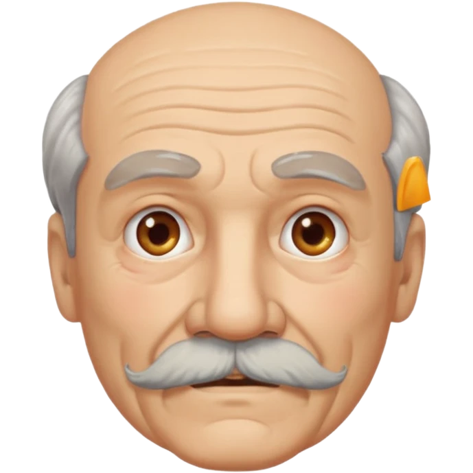 mustached elderly man emoji