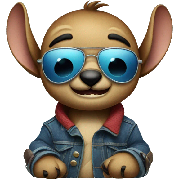 Stitch with sunglasses  emoji