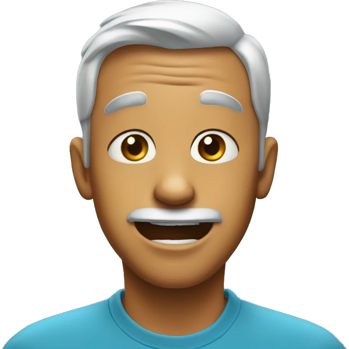 Funny face emoji