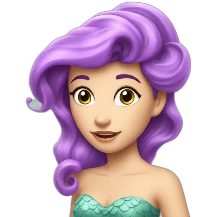 Ariel le petite sirène emoji