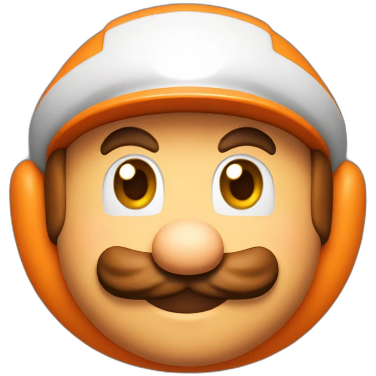 mario in Shiny orange ring emoji