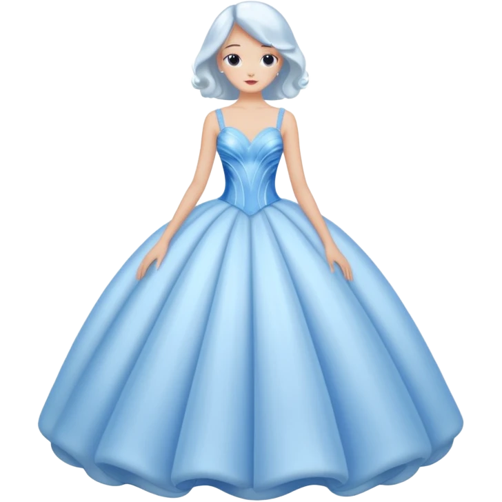 The bubble dress is typically a voluminous ball gown, designed to make Glinda look like she’s literally floating in a bubble. It features:  Pale blue or shimmering white-blue hues  emoji