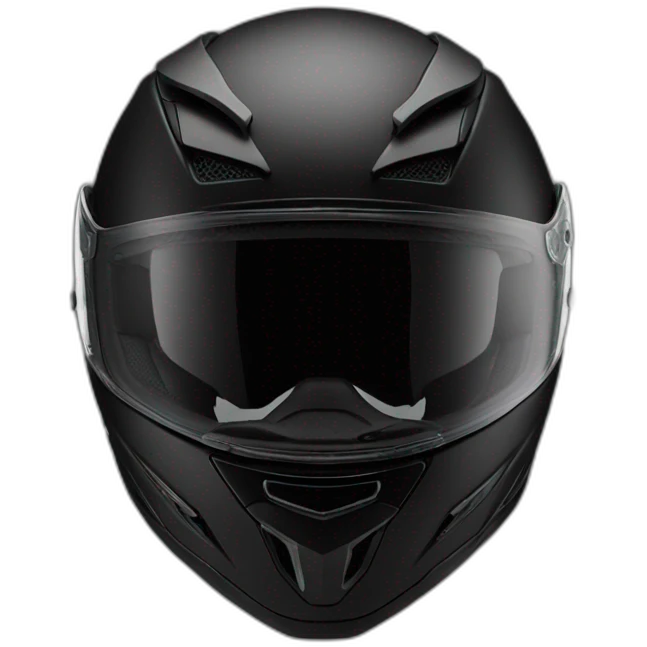 motorcycle helmet front black fullface emoji
