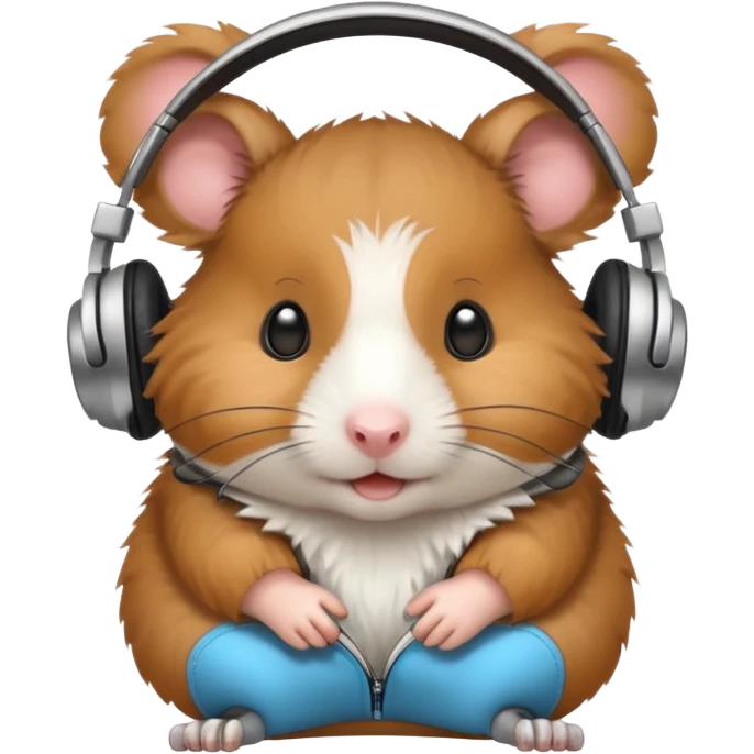 Hamster wearing headphone emoji