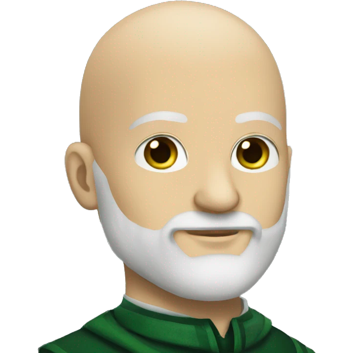 beard and bald man slytherin emoji