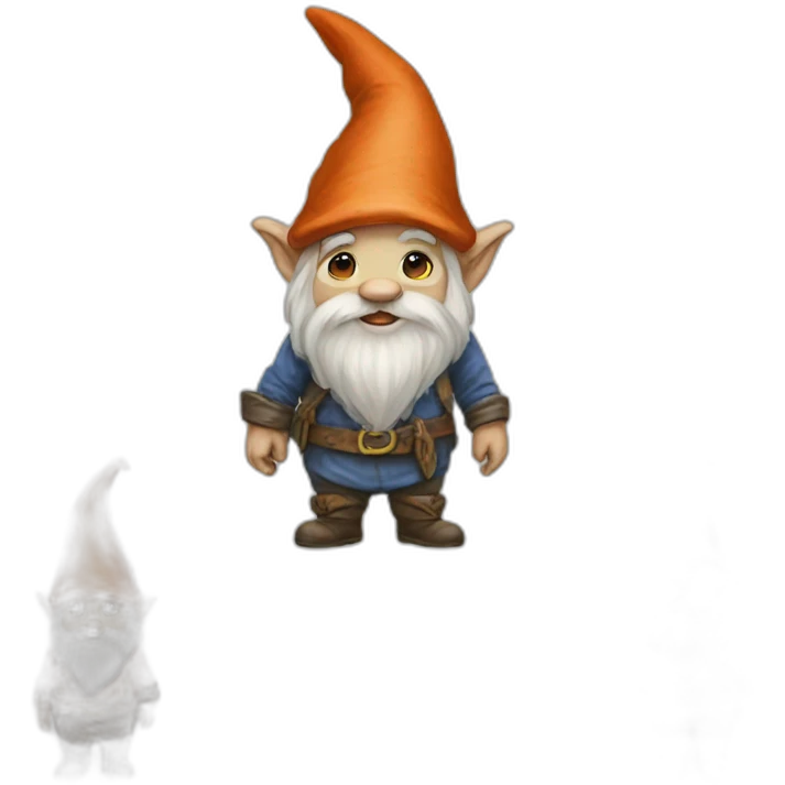 Gnomes drawing with color emoji