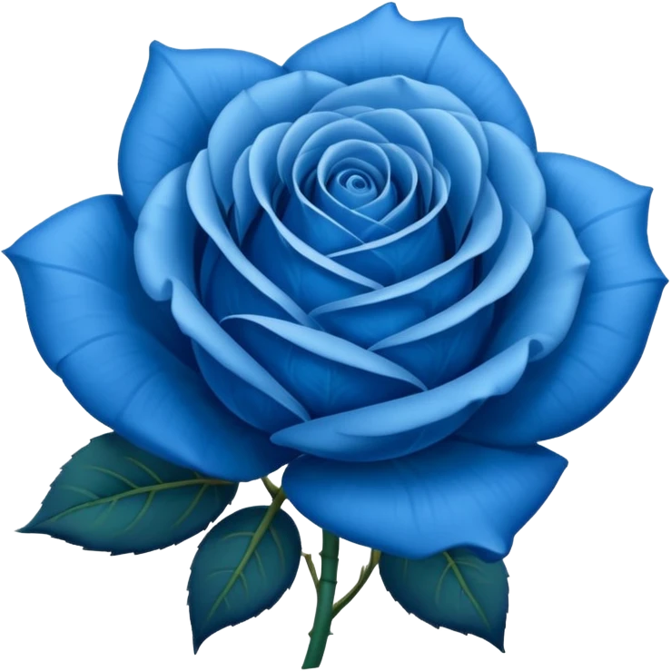 Rosa azul emoji