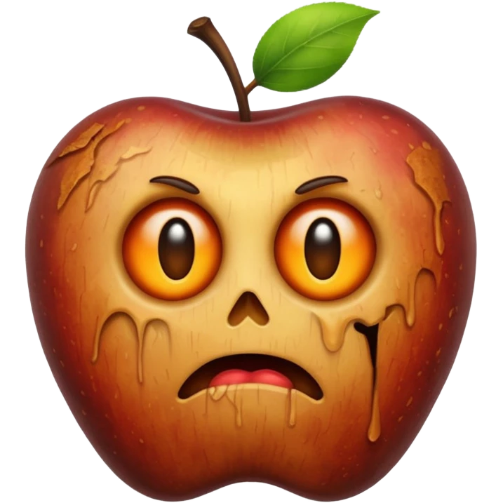 腐烂的苹果 emoji