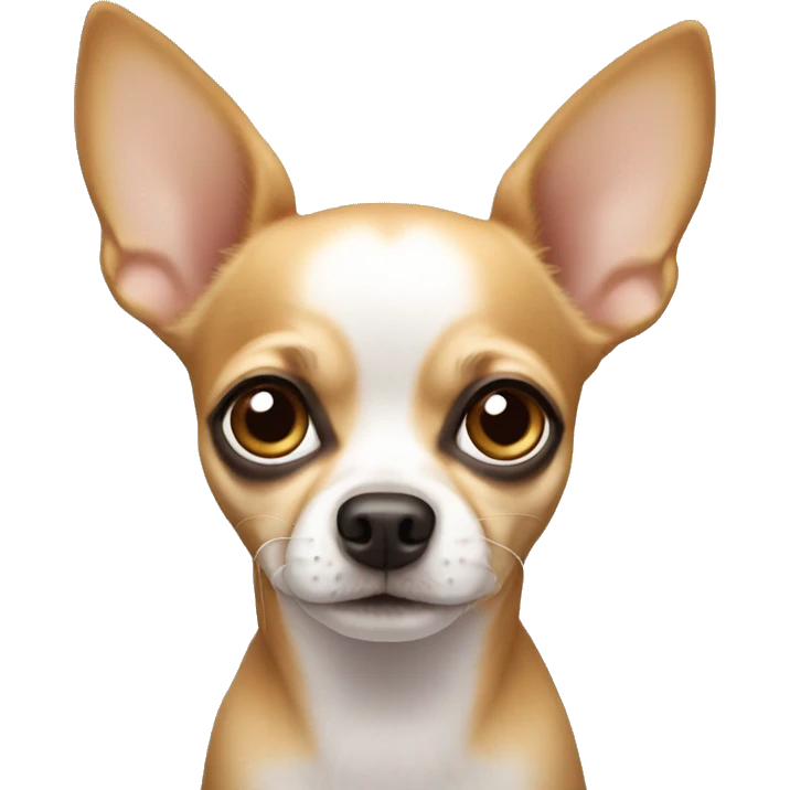 Chihuahua with puppy eyes emoji