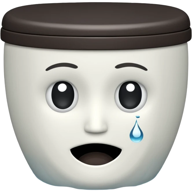 Sibidi toilet with a head inside the water  emoji