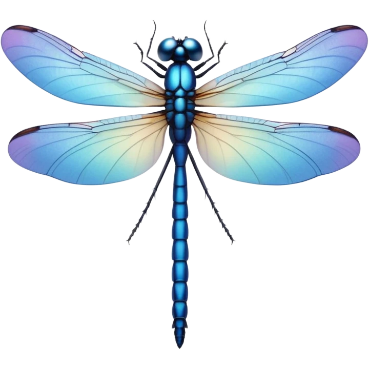blue dragonfly emoji