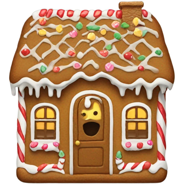 gingerbread house emoji