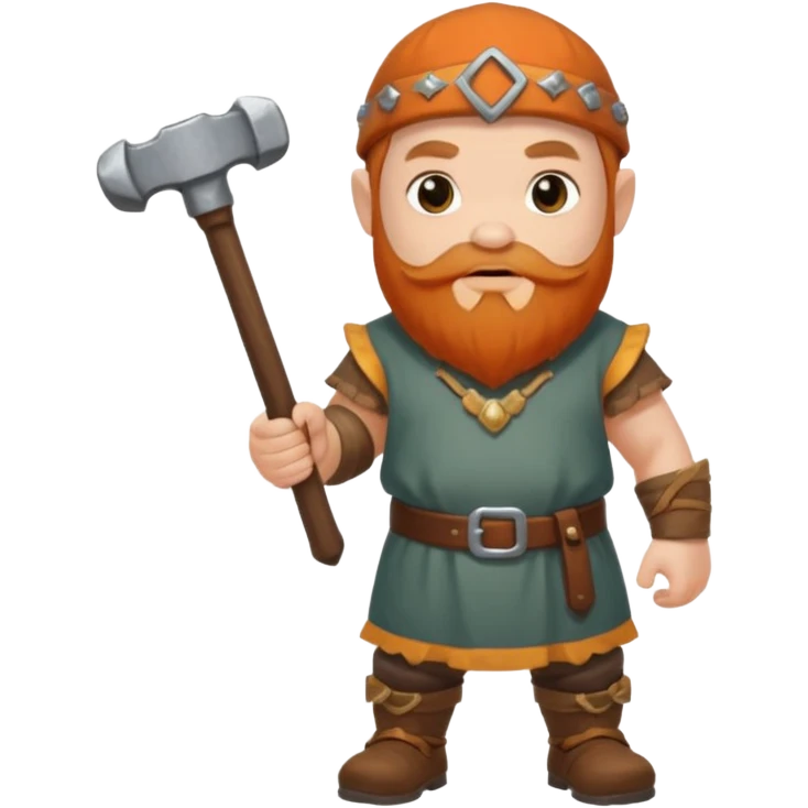 Dwarf full body emoji