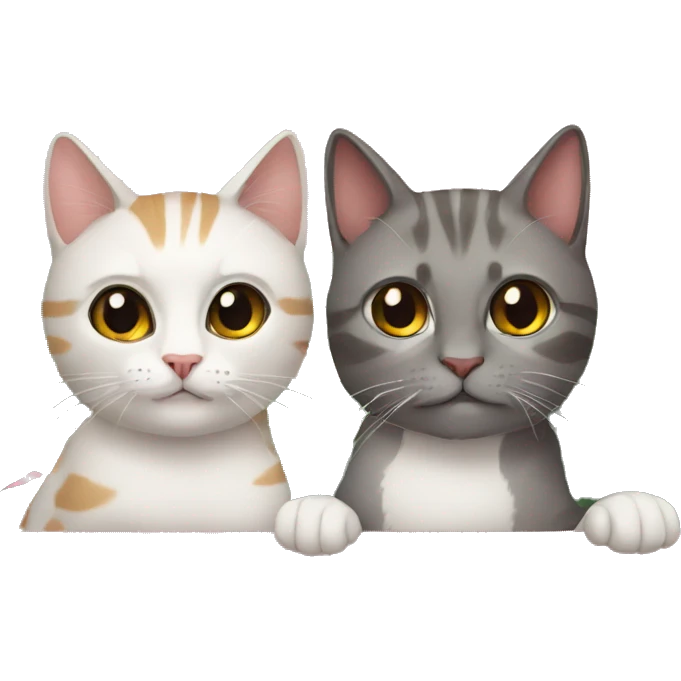 Casal de gatos emoji