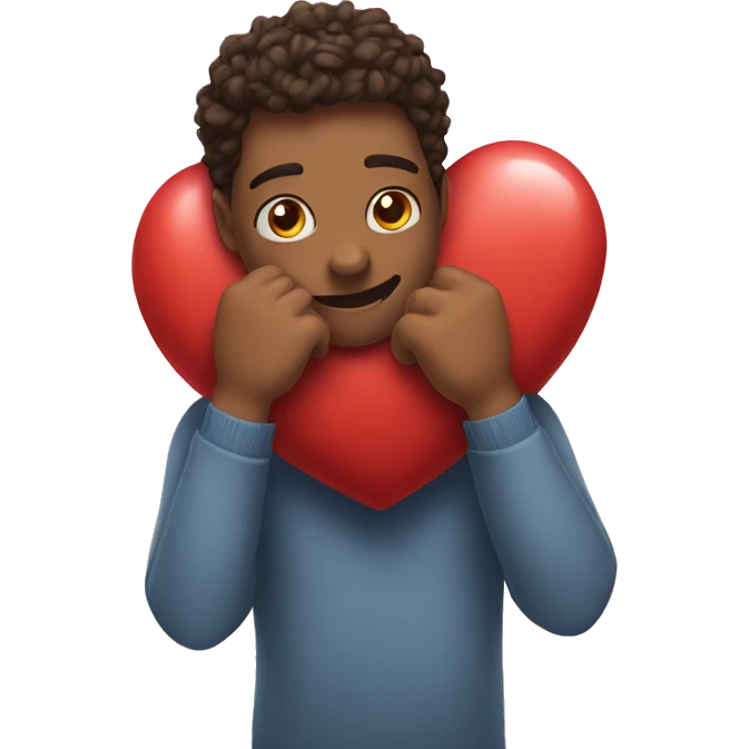Heart that wants to hug emoji