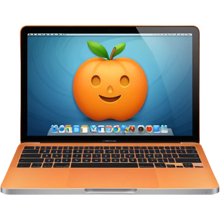 orange macbook emoji