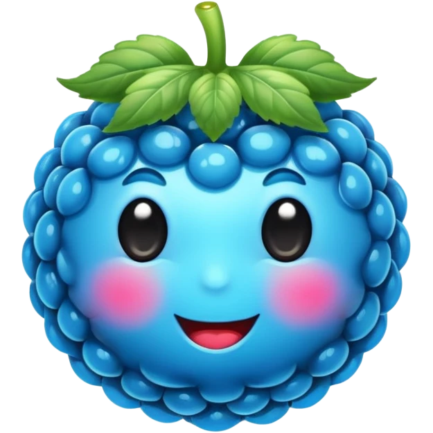 blue raspberry emoji