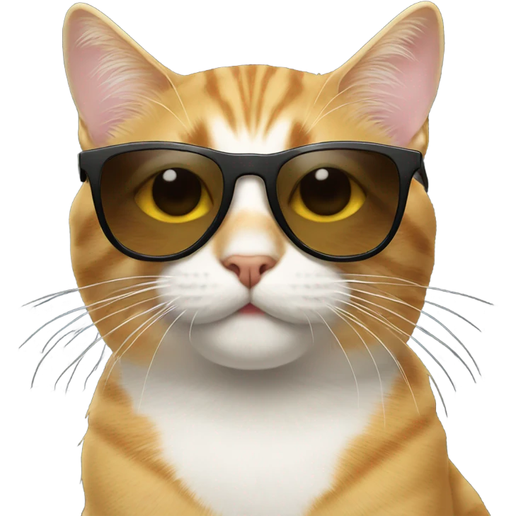 Cat with sunglasses emoji