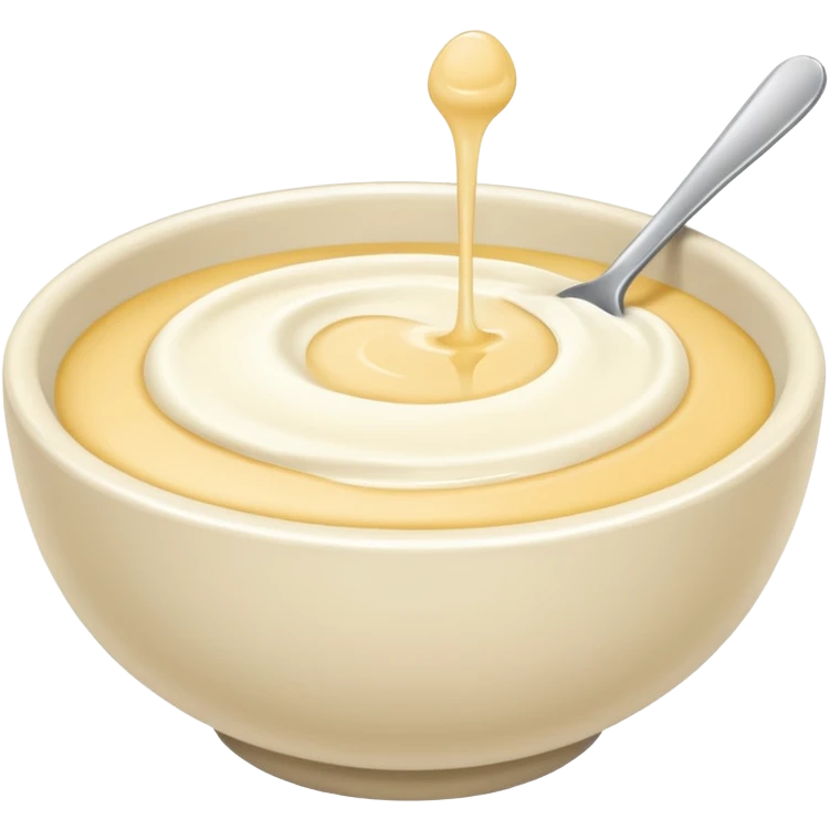 cream without bowl emoji