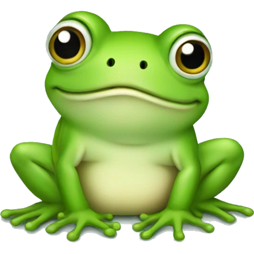 Cute frog  emoji