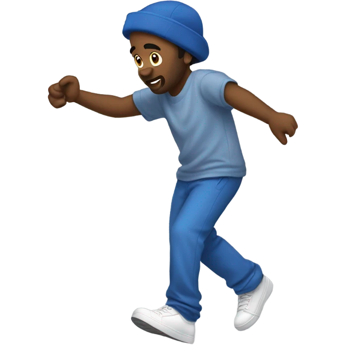 Joran love doing the Crip walk emoji