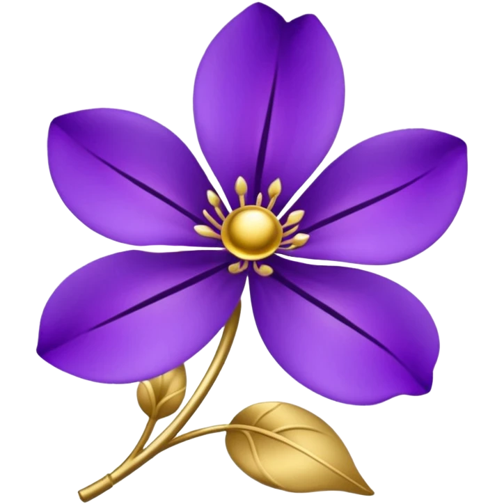 Purple flower fancy royalty emoji