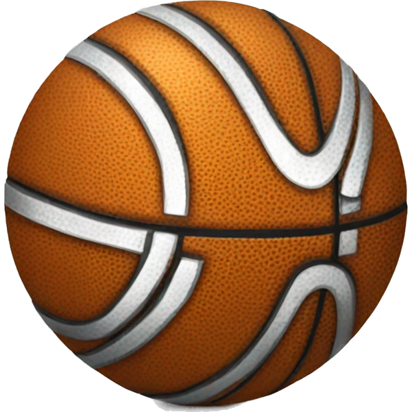 Metal basketball  emoji