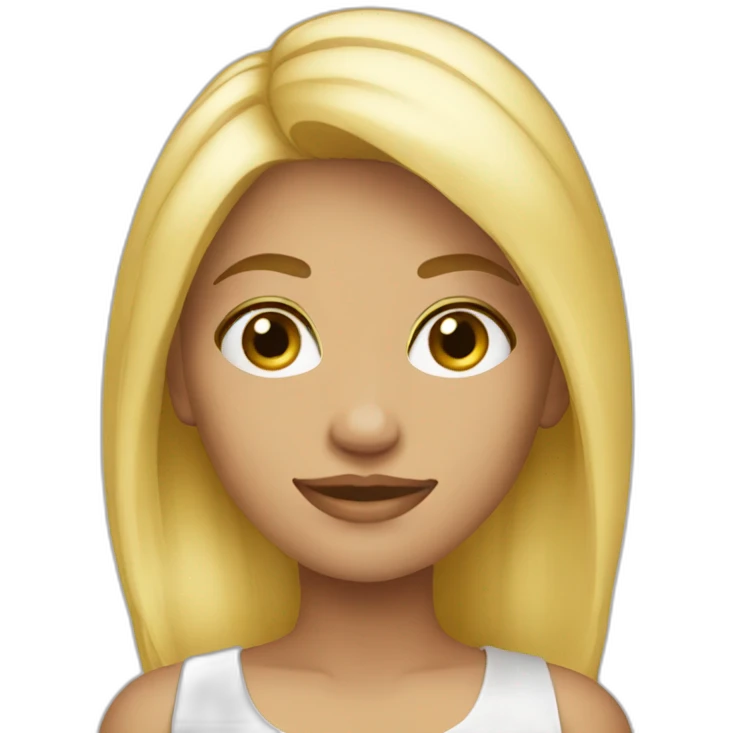 Petite blonde emoji