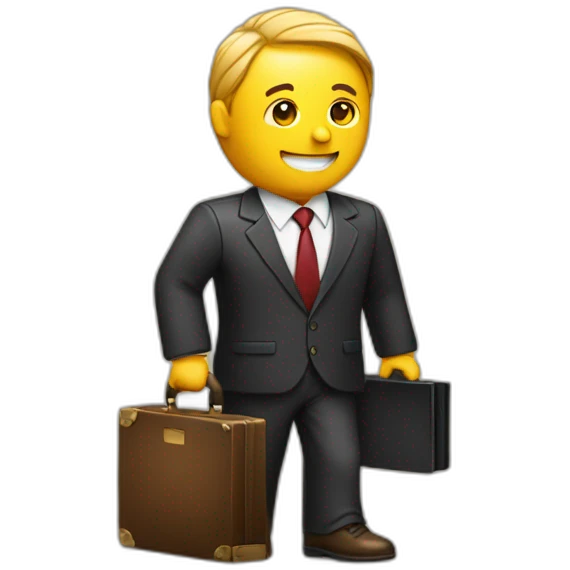 box with business suit and briefcase emoji