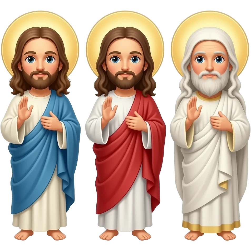 God Jesus and The Holy Spirit emoji