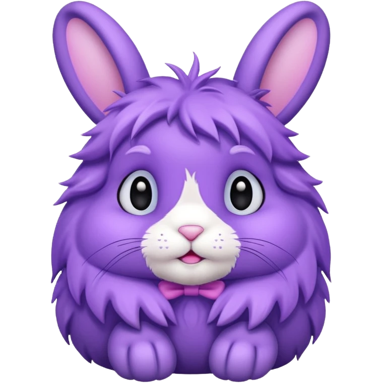 Purple cute bunny emoji
