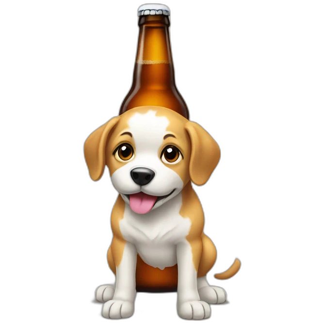 Chien bière emoji