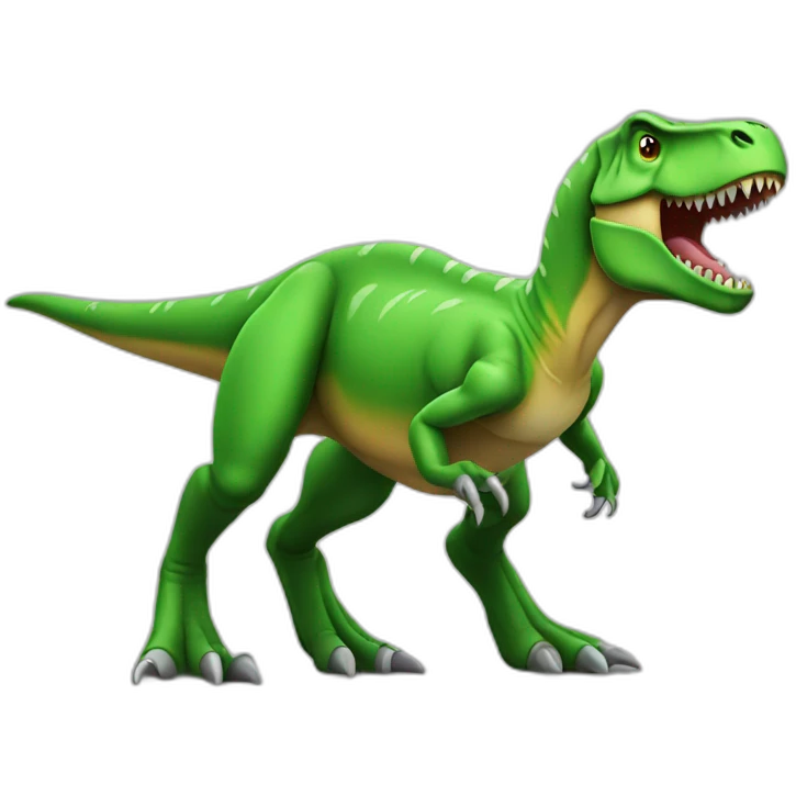 T-rex green emoji