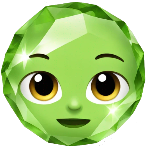 Peridot gemstone  emoji