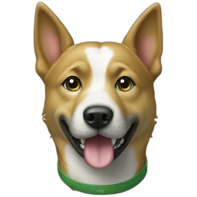 l’une green dog emoji