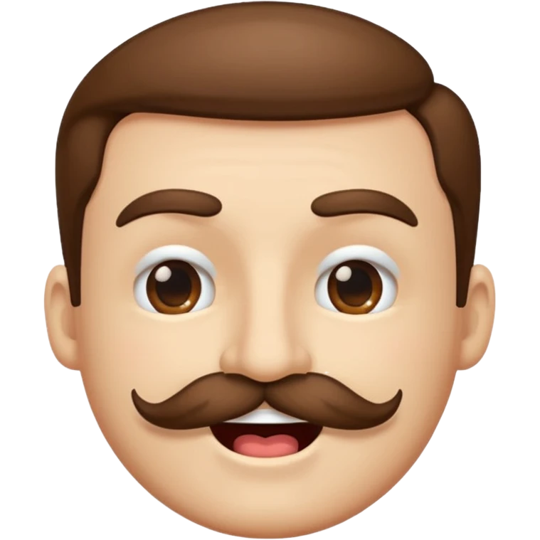 winking face with mustache emoji