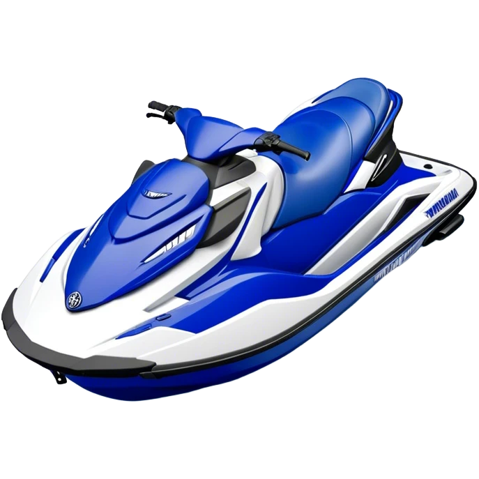 Jet Ski - Yamaha EX Deluxe (Model Year: 2022) (Iconic colour: Blue and white) emoji