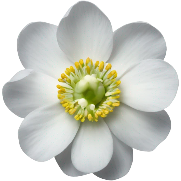 white anemone flower emoji