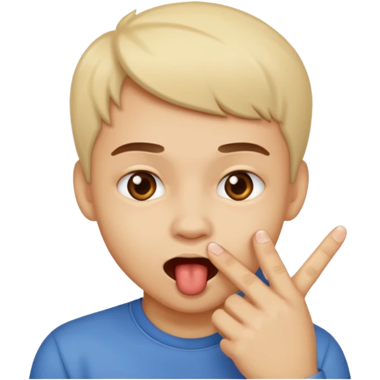 Emoji mordiéndose el dedo coqueto emoji