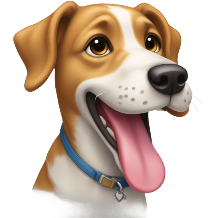 Dog kissing  emoji
