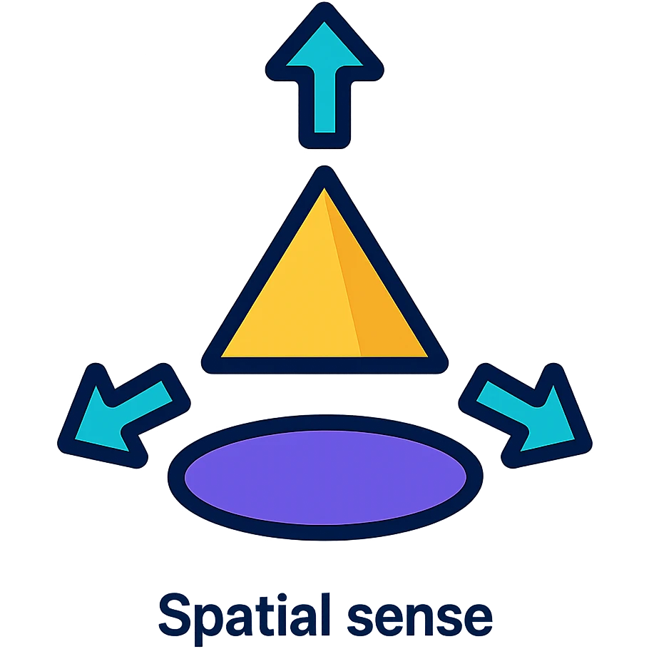 spatial sense simple icon emoji