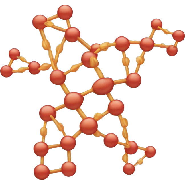 Cute DNA molecule emoji