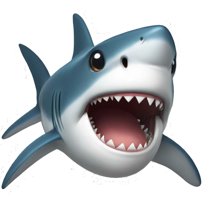 Shark with a Tuty emoji