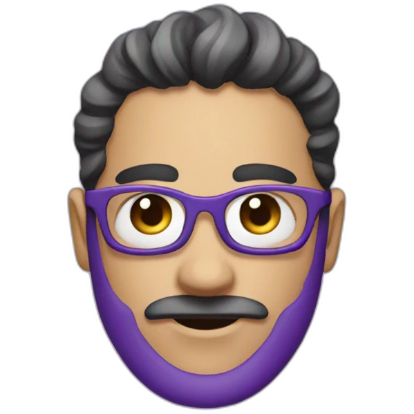 Double based on purple liquid emoji