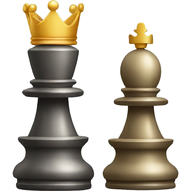 king & queen chess piece emoji emoji
