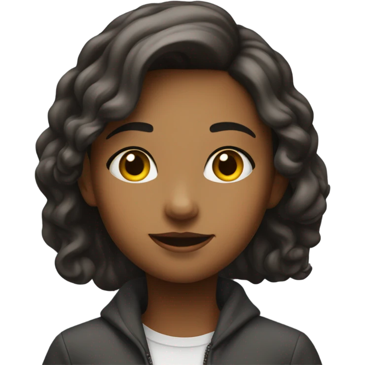 Girl posing emoji