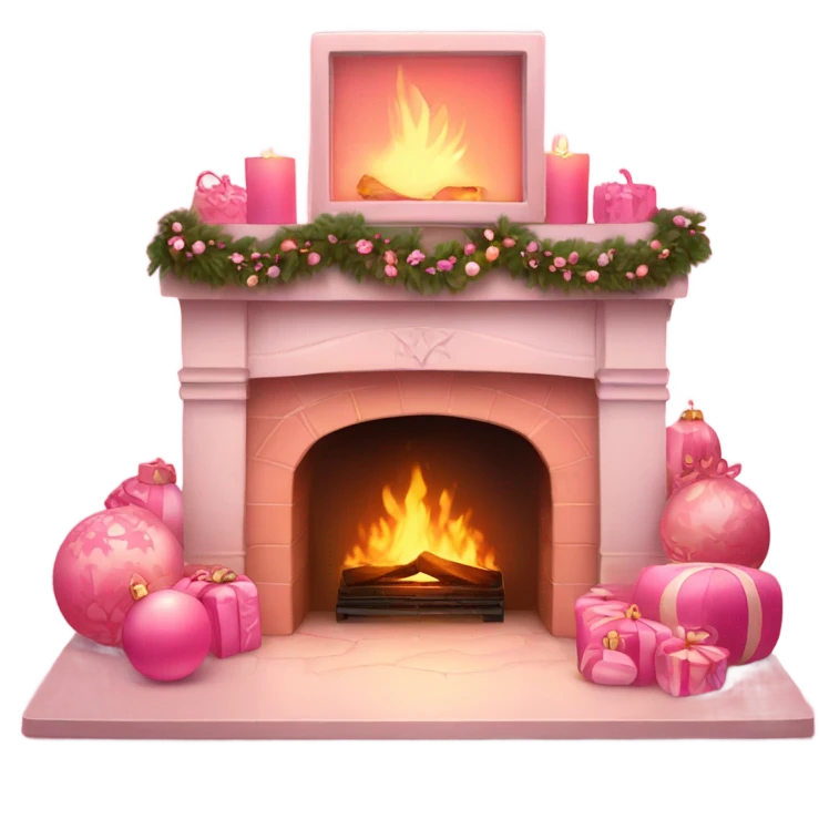 Winter Pink FirePlace emoji